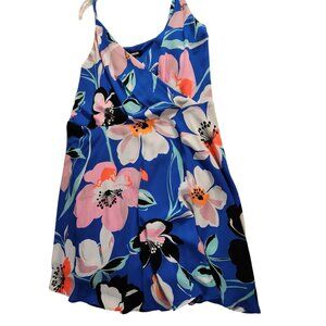 Sleeveless Dress Floral Print Express XL Tropical Vacation Babydoll cottagecore